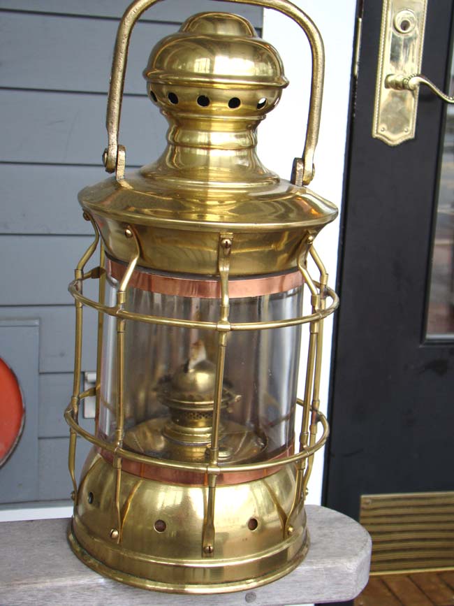 An Antique Ships' Bulkhead Lamp, American circa 1900-1920
